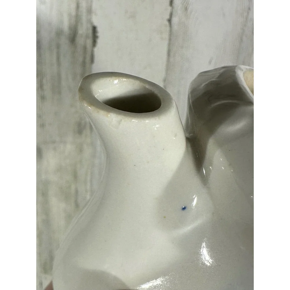 Porcelier‎ Vintage Porcelain Teapot Sailboat Nautical Beach Coastal Made in USA